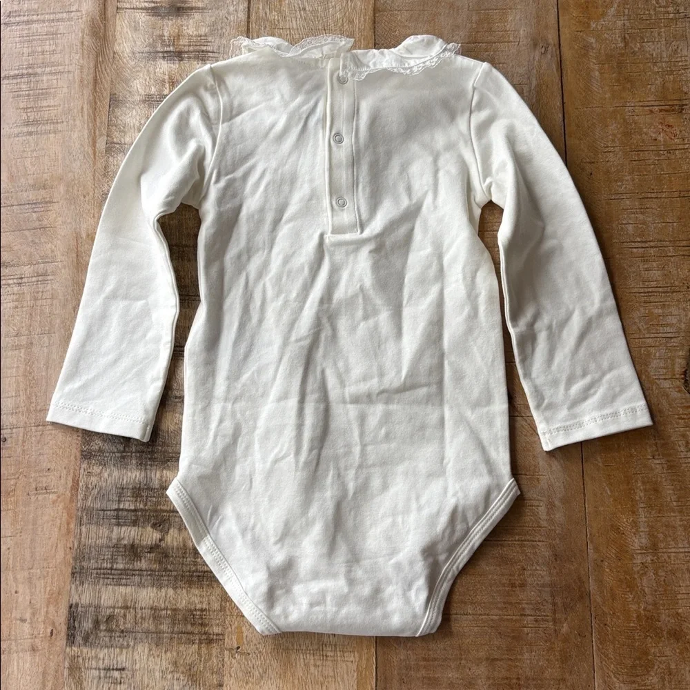 NWOT Mayoral Cream Baby Bodysuit 18m